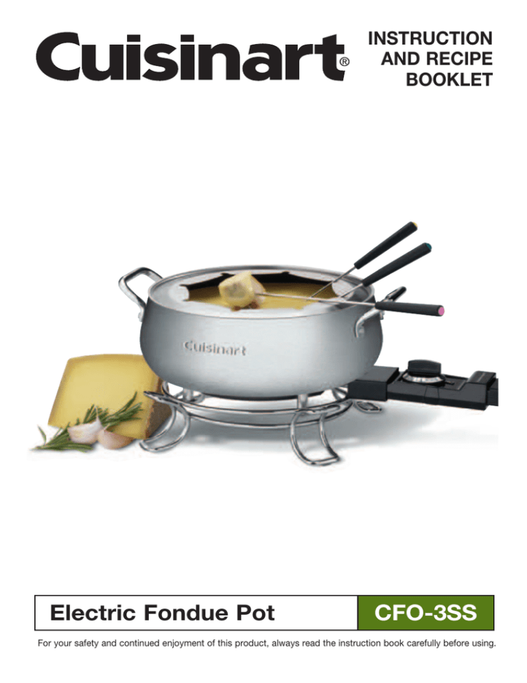 Electric Fondue Pot CFO3SS