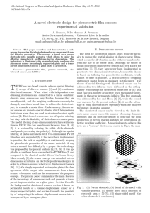 A novel electrode design for piezoelectric film sensors: experimental