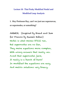 Lecture 10: That Pesky Modified Nodal and Modified Loop Analysis