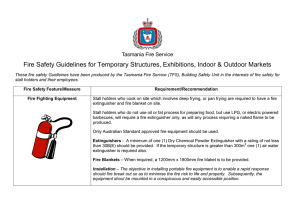 Fire Safety Guidelines: Temporary Structures & Markets
