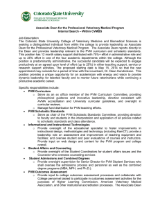 The Colorado State University College of Veterinary Medicine and