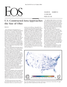 U.S. Constructed Area Approaches the Size of Ohio