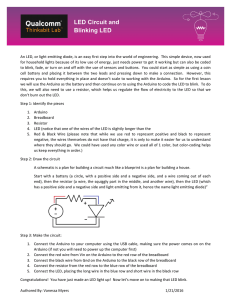 LED Circuit and Blinking LED