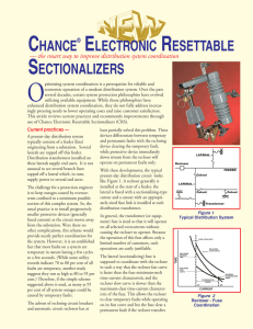 chance ® electronic resettable sectionalizers