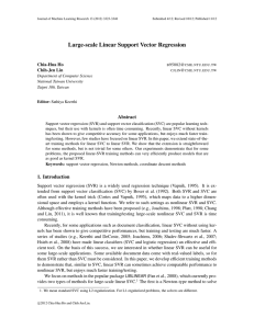 Large-scale Linear Support Vector Regression