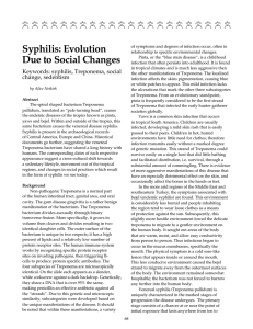 Syphilis: Evolution Due to Social Changes by Alice Neikirk