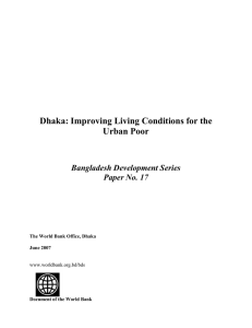 Dhaka: Improving Living Conditions for the Urban Poor