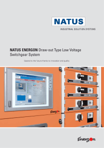 NATUS ENERGON Draw-out Type Low Voltage Switchgear System