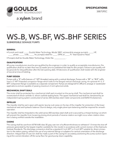 Goulds WS-BHF Series Submersible Sewage