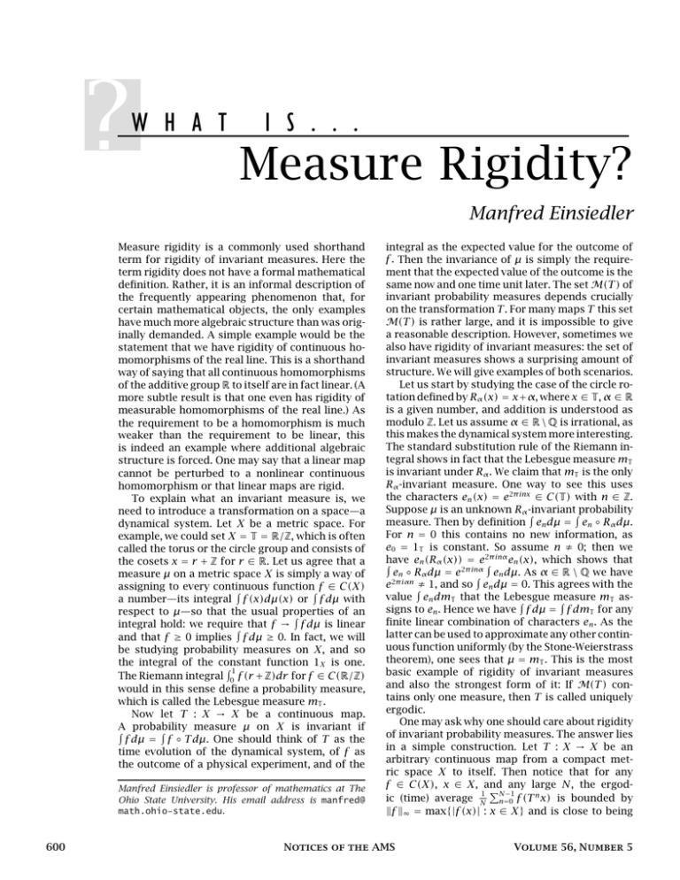 Measuring Rigidity Measure Rigidity?
