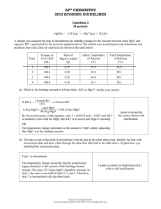 ap® chemistry 2013 scoring guidelines