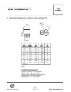 Motor Base Diameter Engineering Specs | Nidec