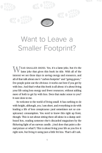 Want to Leave a Smaller Footprint?