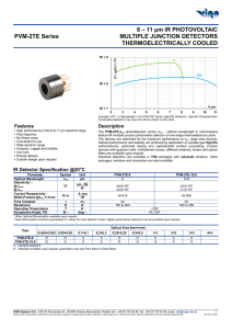 PVM-2TE Series 8 – 11 μm IR PHOTOVOLTAIC