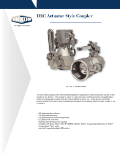 D2C Actuator Style Coupler