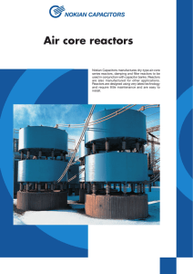 Air Core Reactors by Nokian Capacitors
