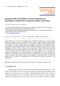 Inorganic Filler Sizes Effect on Ionic Conductivity in Polyethylene