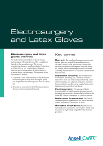 Electrosurgery and Latex Gloves