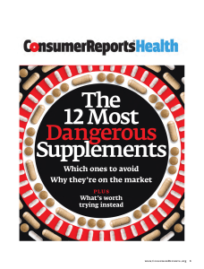 The 12 Most Dangerous Supplements
