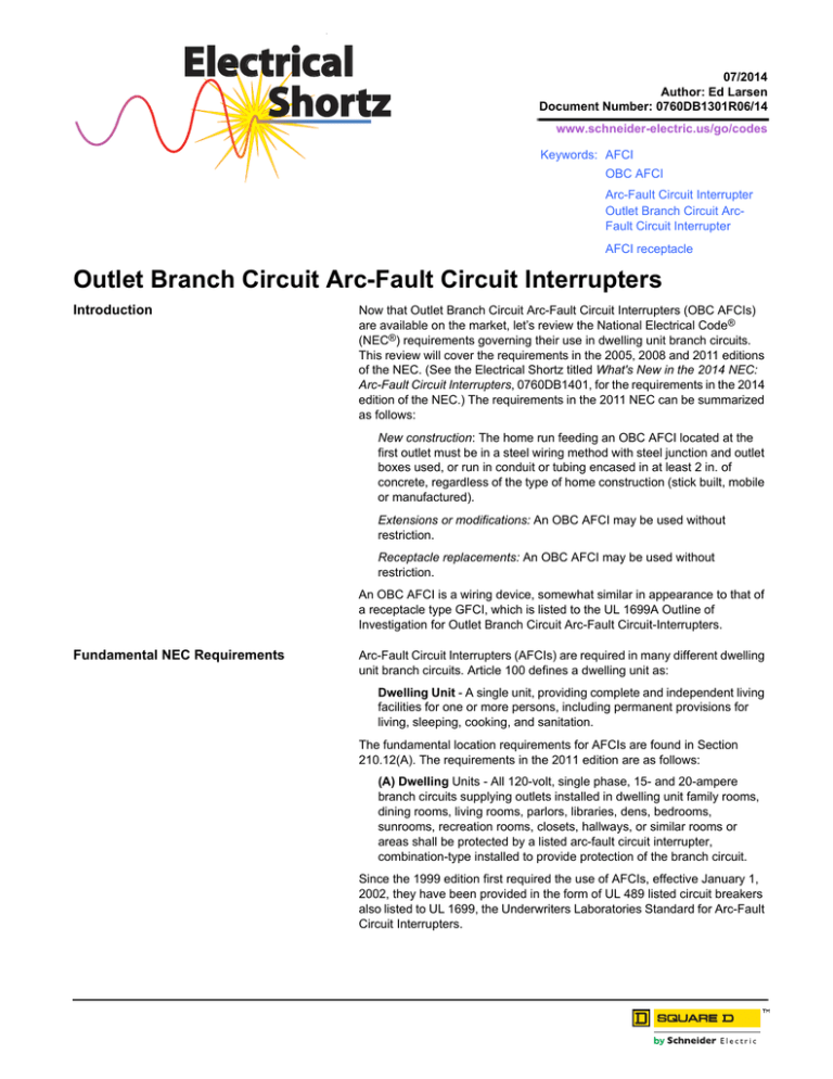 arc-fault-circuit-interrupters