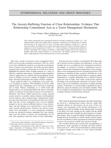 The Anxiety-Buffering Function of Close Relationships: Evidence