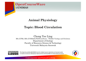 Animal Physiology Topic: Blood Circulation