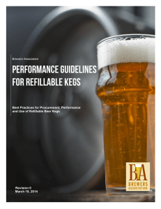 Performance Guidelines for Refillable Kegs