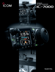 HF/VHF/UHF ALL MODE TRANSCEIVER