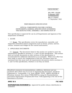 MIL-PRF-13830B: Optical Components Spec
