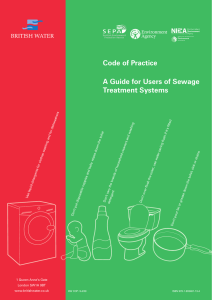 Code of Practice A Guide for Users of Sewage Treatment Systems