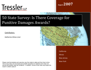 50 State Survey: Is There Coverage for Punitive Damages Awards?