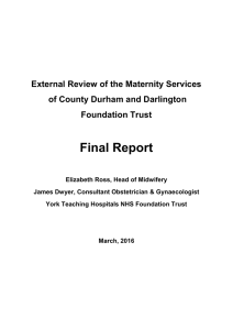 Final Report - County Durham and Darlington NHS Foundation Trust
