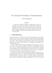On Irreducible Semilinear Transformations