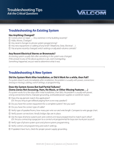 Troubleshooting Tips