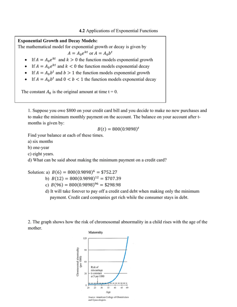 homework 10 applications of exponential functions