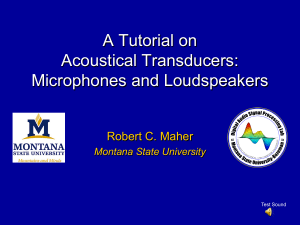 A Tutorial on Acoustical Transducers: Microphones