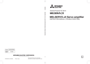 MELSERVO-J4 Servo Amplifier Troubleshooting Manual