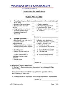 Flight Instruction and Training Student Pilot Checklist