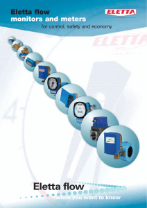 Eletta flow monitors and meters