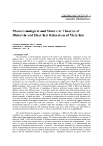 Phenomenological and Molecular Theories of Dielectric and