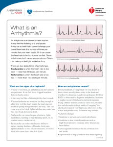 What is an Arrhythmia? - American Heart Association