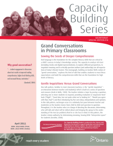 Grand Conversations in Primary Classrooms