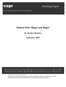 Student Debt: Bigger and Bigger