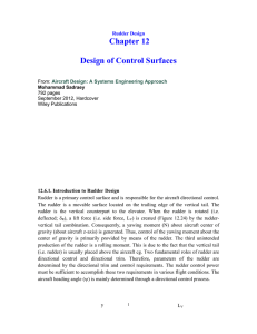 Rudder Design: Aircraft Control Surfaces