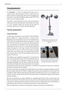 Anemometer: Types, History & Wind Speed Measurement