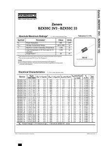 BZX55C 3V3 - BZX55C 33 Zeners