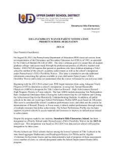 ESEA Parent Letter - Stonehurst Elementary School