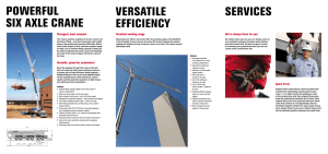 POWERFUL SIX aXLE cRanE VERSaTILE EFFIcIEncY SERVIcES