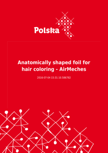 Anatomically shaped foil for hair coloring
