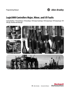 Logix5000 Controller Faults: Major, Minor, I/O - Programming